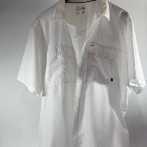 Mountain Hardwear White Casual Button Down Shirt